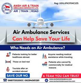 Ansh Air Ambulance Services in Ranchi- Useful for , Patna