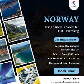 Norway Hiring:Skilled Laborers for Fish Processing, Ahmedabad