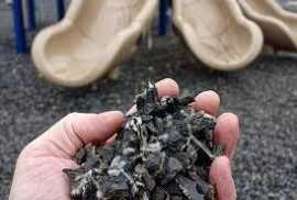 Recycled Rubber Tire Mulch, Detroit