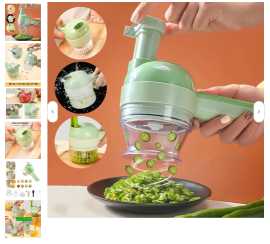 Get 4 In 1 Electric Vegetable Cutter Set, $ 15