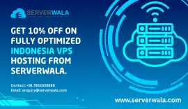 Get 10% off on fully optimized Indonesia VPS, Jaipur