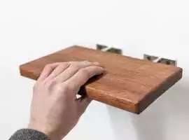 Custom Mahogany Thin Floating Shelf for Modern Hom, $ 0