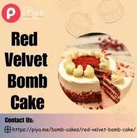 How to Make a Decadent Red Velvet Bomb Cake?, Noida