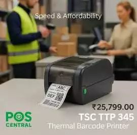 Buy TSC TTP-345 Barcode Printer Online, ₹ 25,799