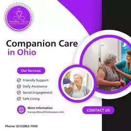 Reliable Companion Care in Ohio – Tranquil Touch H, Columbus