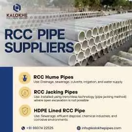 RCC Pipe Suppliers | Kalokhe Pipes, Pune