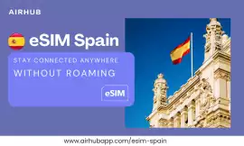 Best eSIM Spain for Travelers Airhub, San Francisco