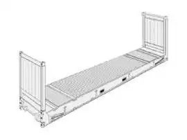 40ft flat rack containers | LOTUS Containers, São Paulo