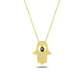 Sterling Silver Hamsa Necklace – Unique Designs, $ 85