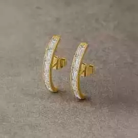  Lab Grown Diamond Hoop Earrings for Women, ₹ 22,749