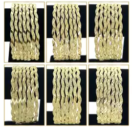 4 MM Curve 7 Day Bangles Seminario , $ 8