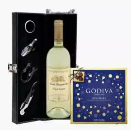 Order and Celebrate with Elegant White Wine Gift, Austin