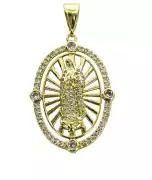 Guadalupe Zirconia Oval Pendant, $ 3