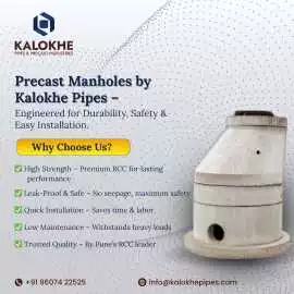 Precast Manholes by Kalokhe Pipes & Precast In, Pune