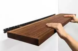 Elegant Storage with a Mahogany Long Floating Wall, $ 0