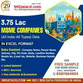Buy Verified MSME Companies Data, Delhi