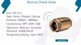 ASTM B62 Bronze Lift Check Valve Manufacturer, Mumbai