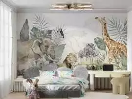 Tropical Wildlife Wall Mural, ₹ 129