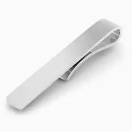 Long Classic Sterling Silver Tie Clip, ps 110