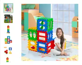 Shop The 32 Pieces Big Waffle Block Set Online, $ 14