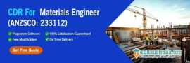 CDR For Material Engineer-CDRAustralia.Org, Sydney