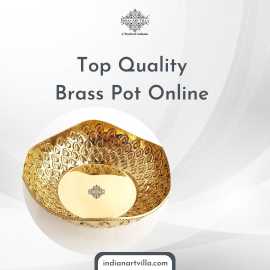 Shop Top Quality Brass Pot Online|Indian Art Villa, $ 56