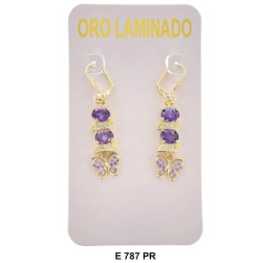 Duck Paw Butterfly Stoned Long Earrings, $ 4