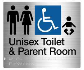 Unisex Toilet Sign, Seven Hills