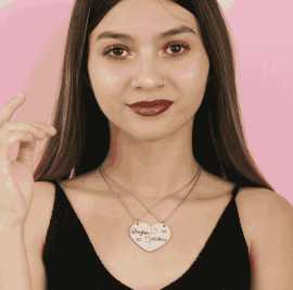 Heart Puzzle Name Necklace, $ 18