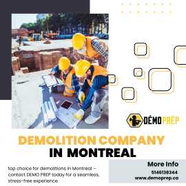 Your trusted demolition company in Montreal , Baie-D'Urfe