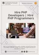 Hire Dedicated PHP Developer, San Jose