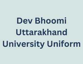 Dev Bhoomi Uttarakhand University Uniform, Noida