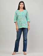 Stylish Printed Short Kurta for Your Wardrobe, ¥ 499