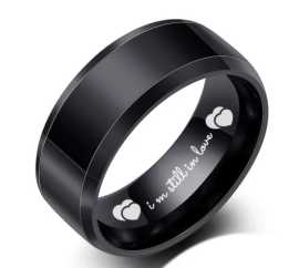 Black Tungsten Ring & Wedding Ring for Men Wom, $ 16