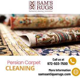 Persian Carpet Cleaning Services by Sam's Antique , Dallas
