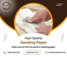 Premium Sanding Paper from Wood Care Products, Dublin