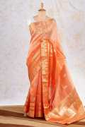 Explore Priyuja's Festive Wear Orange Sarees, Mumbai