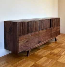 Modern Walnut Wood Cabinet & Sideboard Elevate, ps 0
