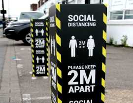 Maintain Safety Protocols with Social Distancing B, London