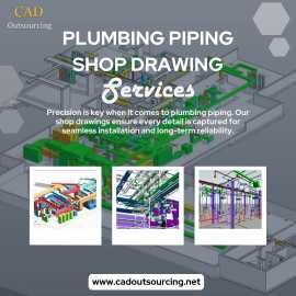 Plumbing Piping Shop Drawing Services in CA, California City