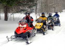 Family-Friendly Snowmobile Rentals in Michigan, Michigan Center