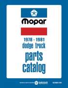 1978 - 1981 Dodge / Plymouth Truck & Van Parts