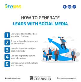 5 ways to generate leads with social media |SEOSMO, Lucknow