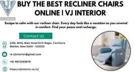 Buy The Best Recliner Chairs Online | VJ Interior, $ 0