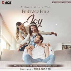 Exterior view of Ace Hanei residential project, Noida