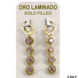 Duck Paw CZ Round Stone Earring, $ 4