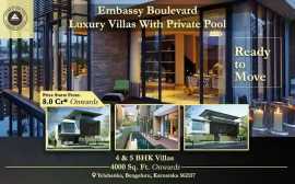 Lavish Lifestyle In Embassy Boulevard Villa, Bengaluru