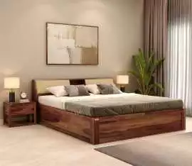 King Size Bed Designs at WoodenStreet – Royal Comf, ₹ 15,000