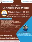 Certified Scrum Master (CSM) Certification | 04 – 05 October 2025 | Learnovative
