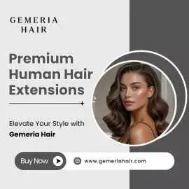 Premium Human Hair Extensions - Gemeria Hair, Dubai